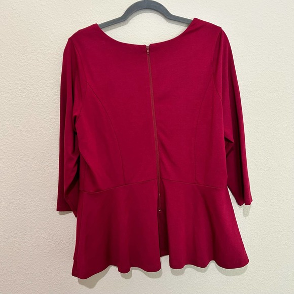 ‼️‼️CLEARANCE‼️‼️ ELOQUII Peplum Top - Picture 3 of 7